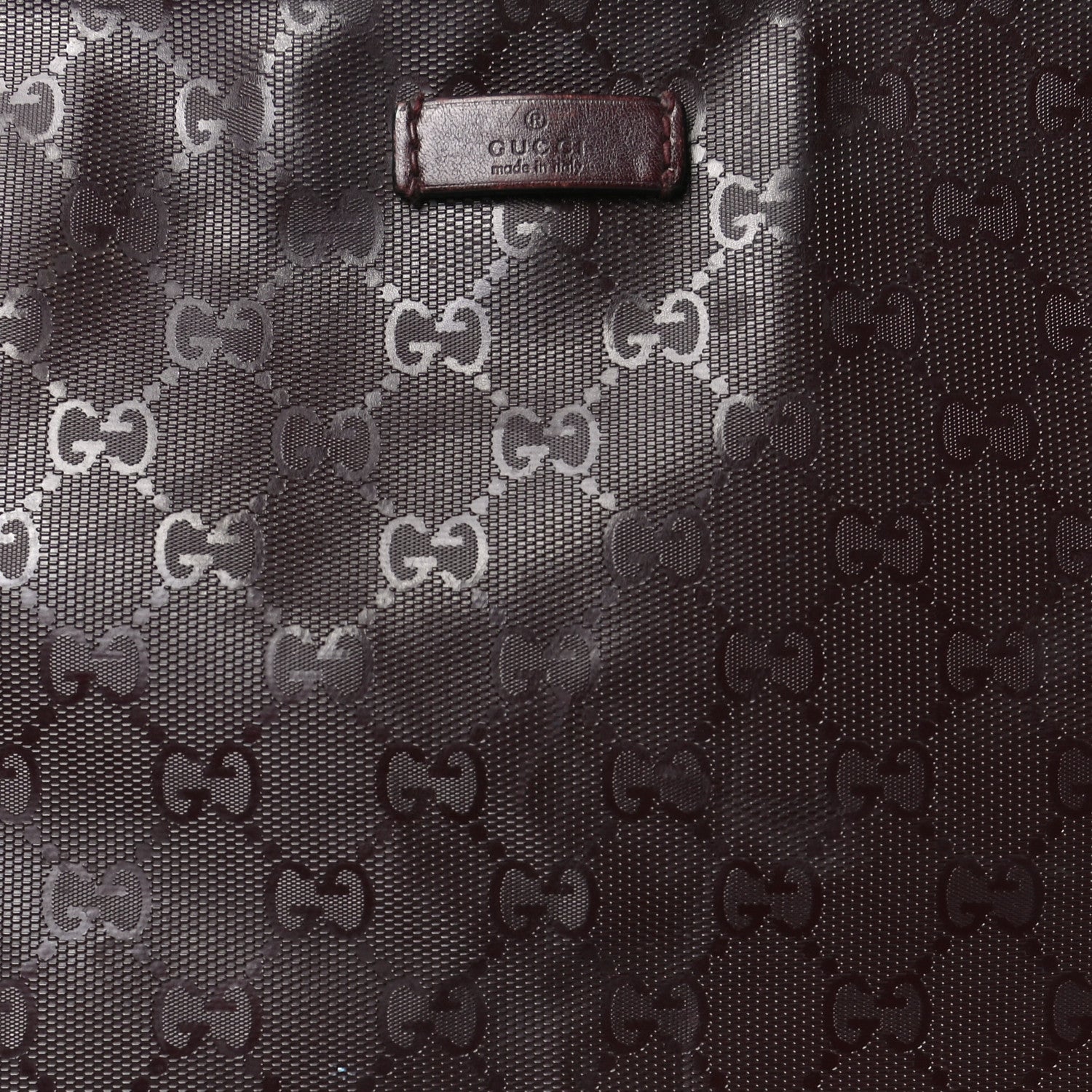 Gucci Imprime Monogram Medium Flat Messenger Bag Bordeaux 7 of 12