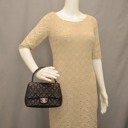 Chanel Lambskin Small Kelly Flap Bag Black 2 of 10