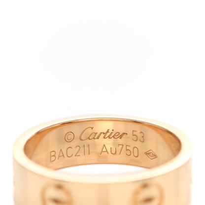 Cartier 18K Yellow Gold 5.5mm LOVE Ring 53 6.5 4 of 5