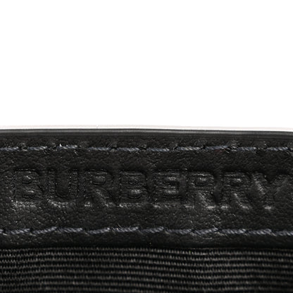 Burberry Coated Canvas Calfskin Check Money Clip Card Case Charcoal 6 of 9