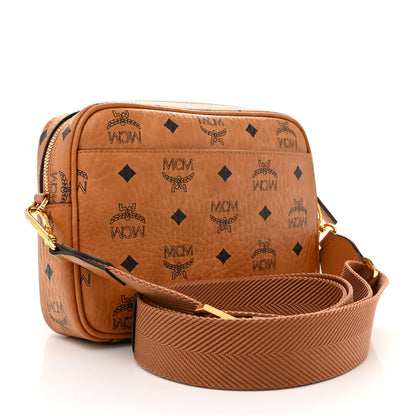 MCM Visetos Monogram Small Aren Crossbody Cognac 3 of 14