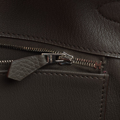Hermes Taurillon Clemence Birkin 35 Etain 19 of 21