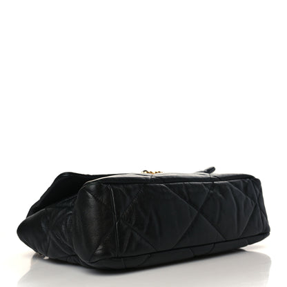 Chanel Goatskin Quilted Large Chanel 19 Flap Black 4 of 9