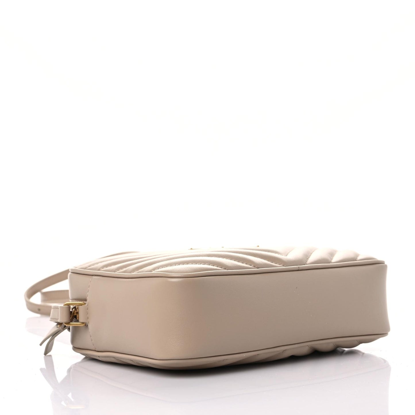 Calfskin Matelasse Monogram Lou Camera Bag Dark Beige