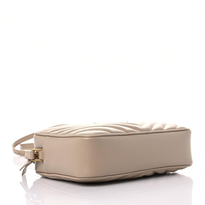 Saint Laurent Calfskin Matelasse Monogram Lou Camera Bag Dark Beige 5 of 9