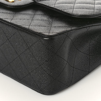 Chanel Caviar Quilted Jumbo Double Flap Black 9 of 10