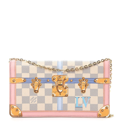 Louis Vuitton Damier Azur Summer Trunks Pochette Weekend 1 of 11