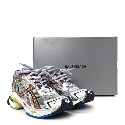 Balenciaga Mesh Rubber Distressed Mens Runner Sneakers 42 Multicolor 11 of 11