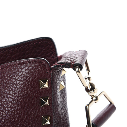 Valentino Garavani Pebbled Calfskin Large Rockstud Flip-Lock Messenger Bag Vinaccia 9 of 10