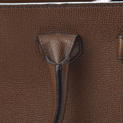 Burberry Grainy Calfskin House Check Medium Banner Tote Tan 14 of 16