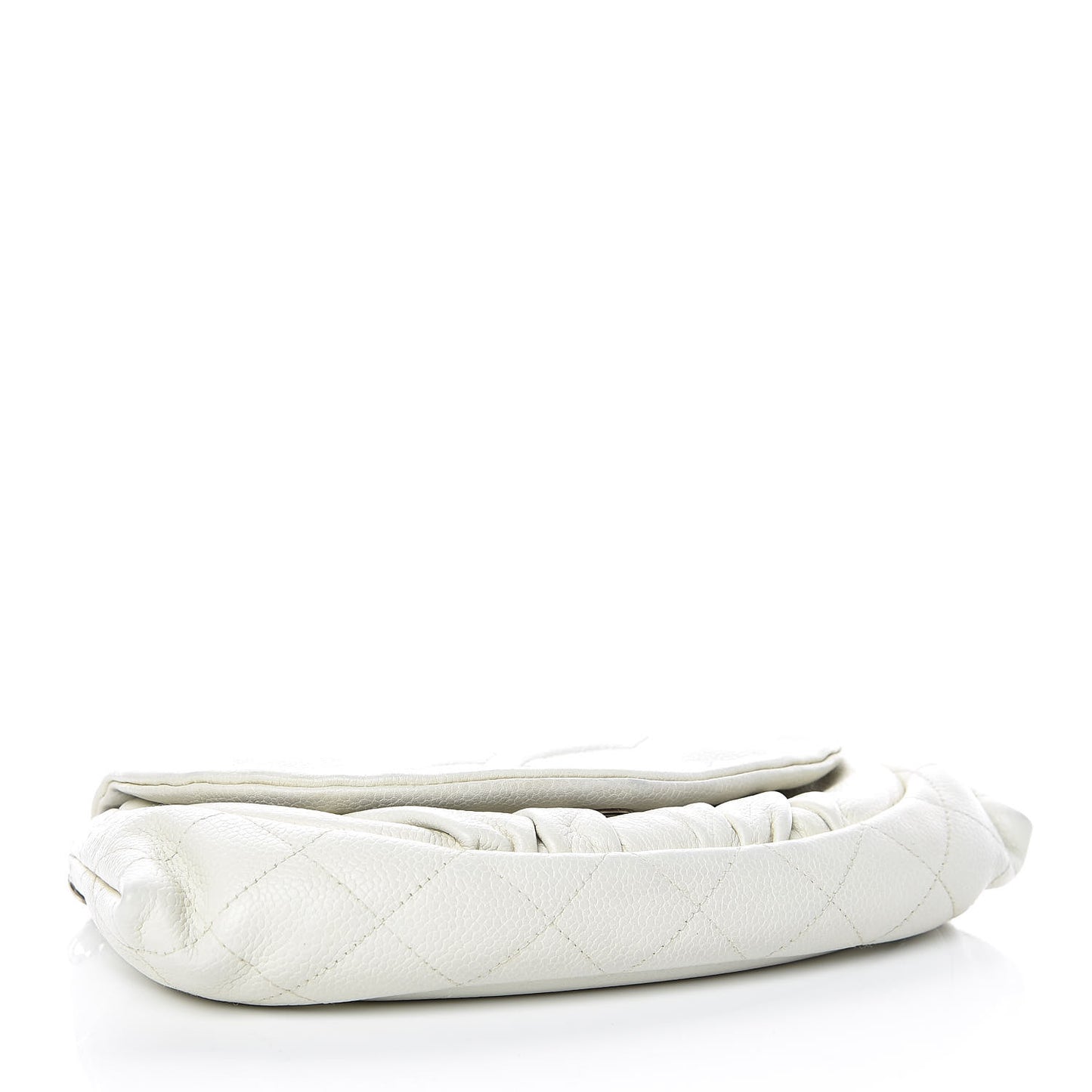 Caviar Half Moon Wallet On Chain WOC White
