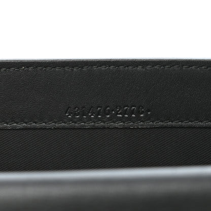 Gucci GG Supreme Monogram Mini Peony Pearly Clutch Black 6 of 7