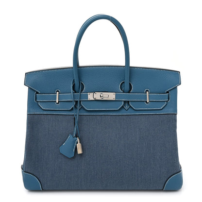 Hermes Denim Togo Birkin 35 Bleu Jean 1 of 13
