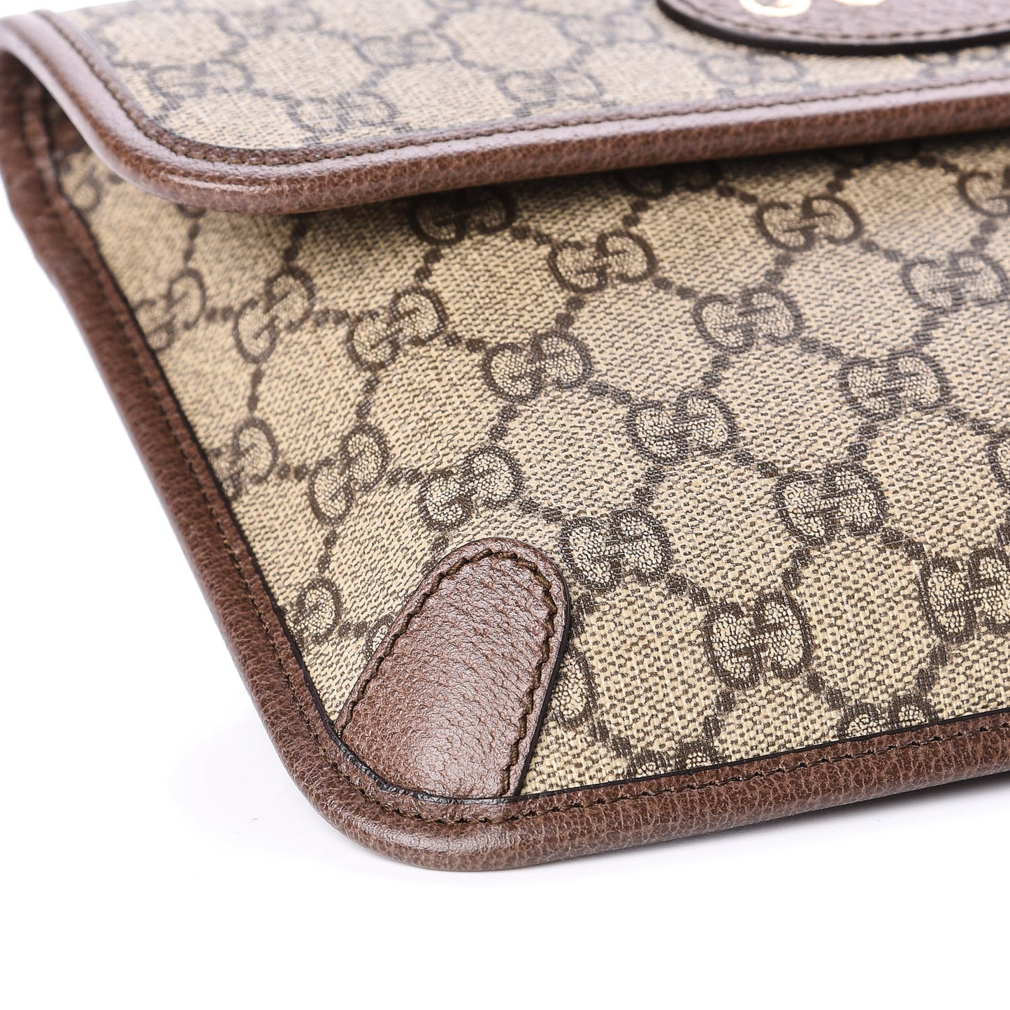 GG Supreme Monogram Neo Vintage Web Belt Bag Brown