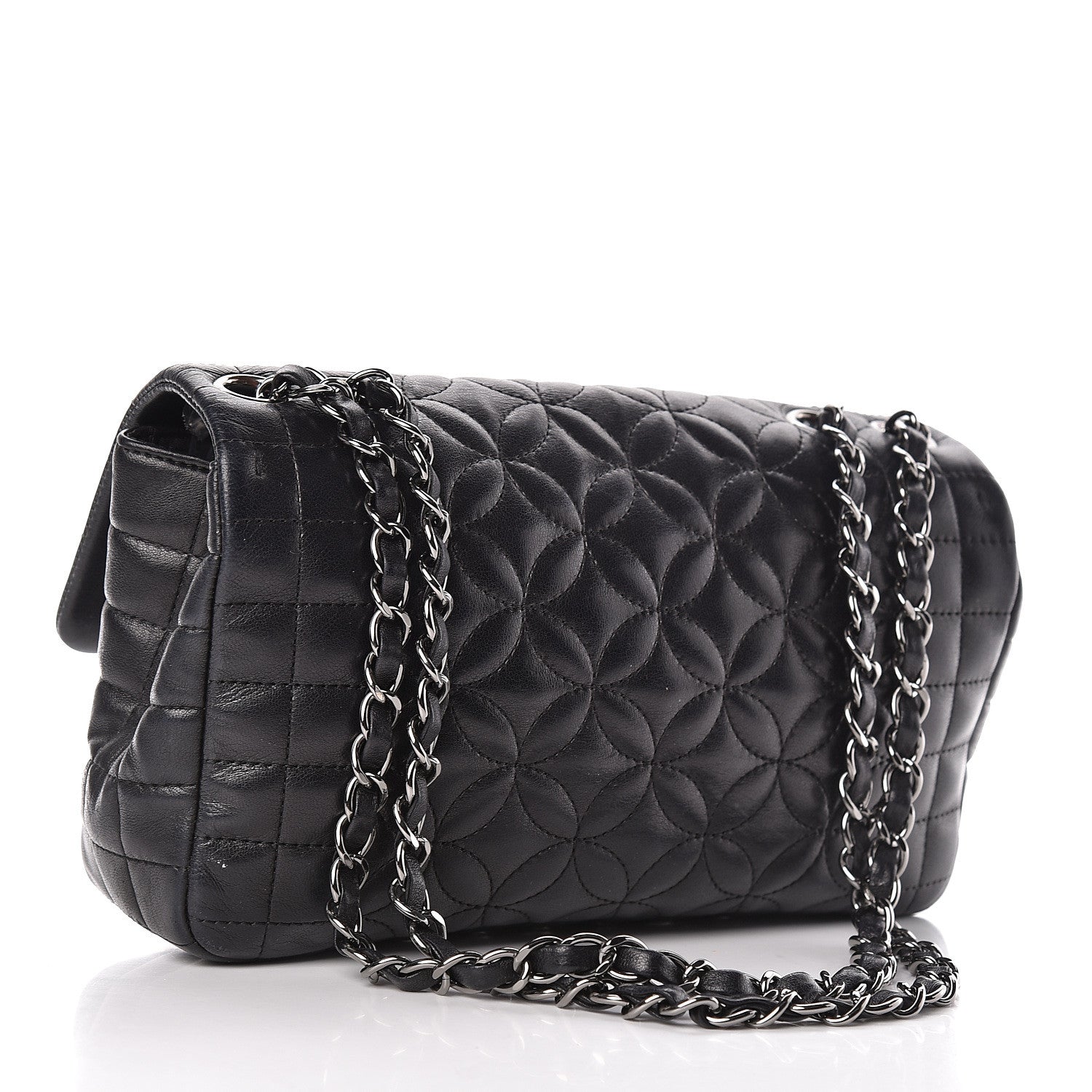 Chanel Lambskin Quilted Lady Graphic Flap Black 3 of 10