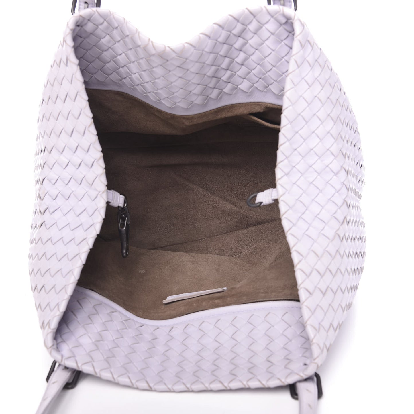 Nappa Intrecciato Medium Seamless Tote Oyster Lilac