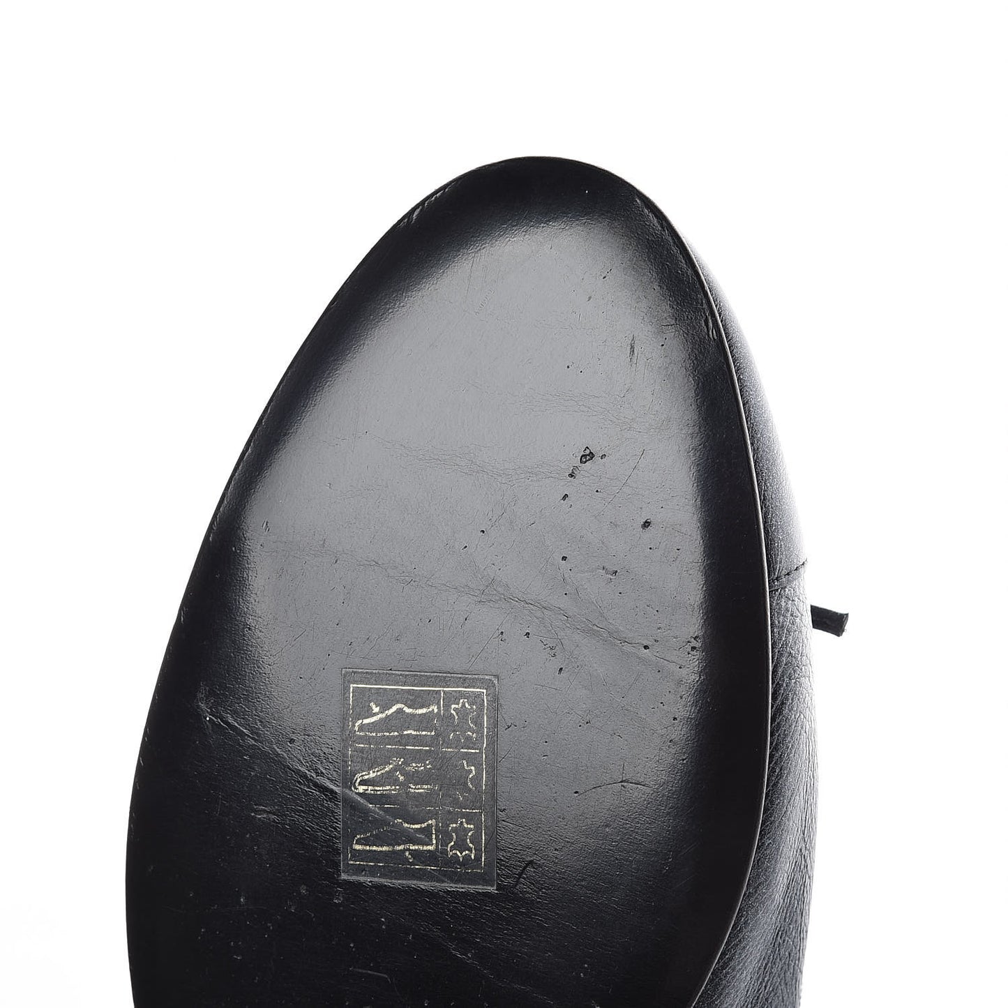 Metallic Calfskin Cap Toe CC Ballerina Flats 40 Dark Silver