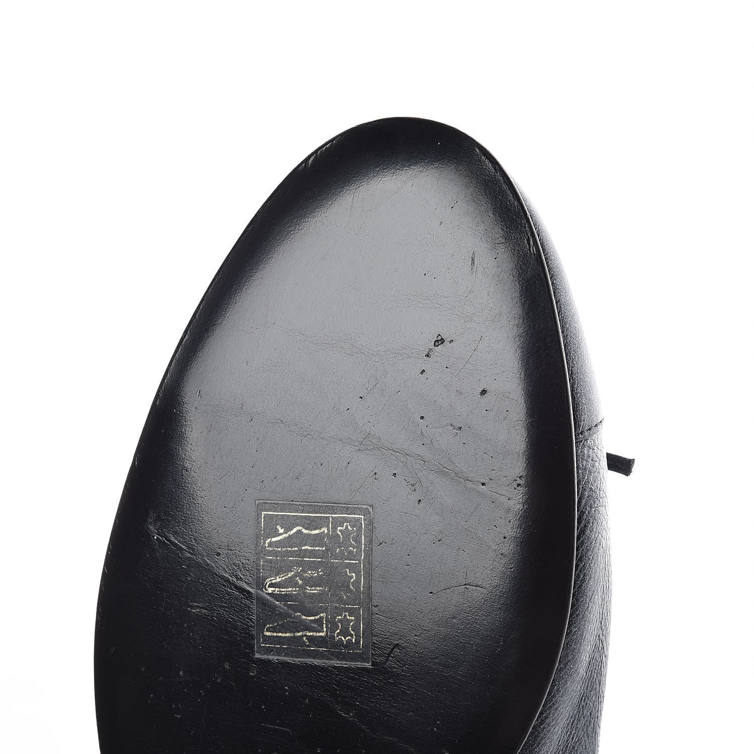 Chanel Metallic Calfskin Cap Toe CC Ballerina Flats 40 Dark Silver 11 of 15