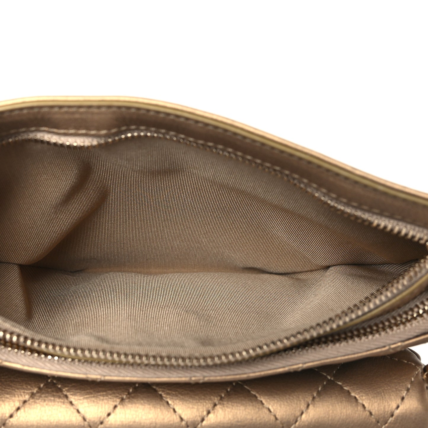 Calfskin Quilted Waist Bag Gold