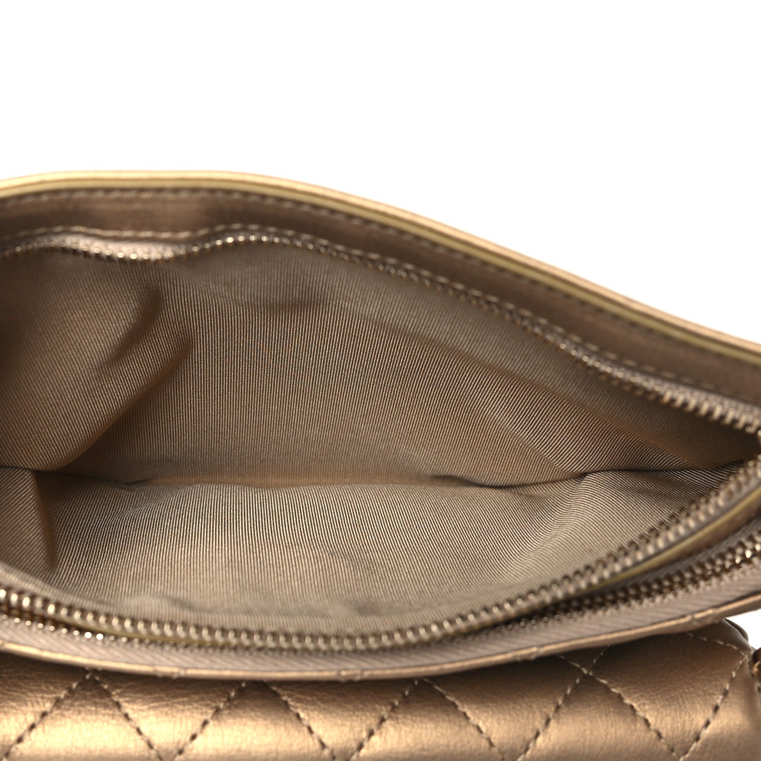Chanel Calfskin Quilted Waist Bag Gold 5 of 10