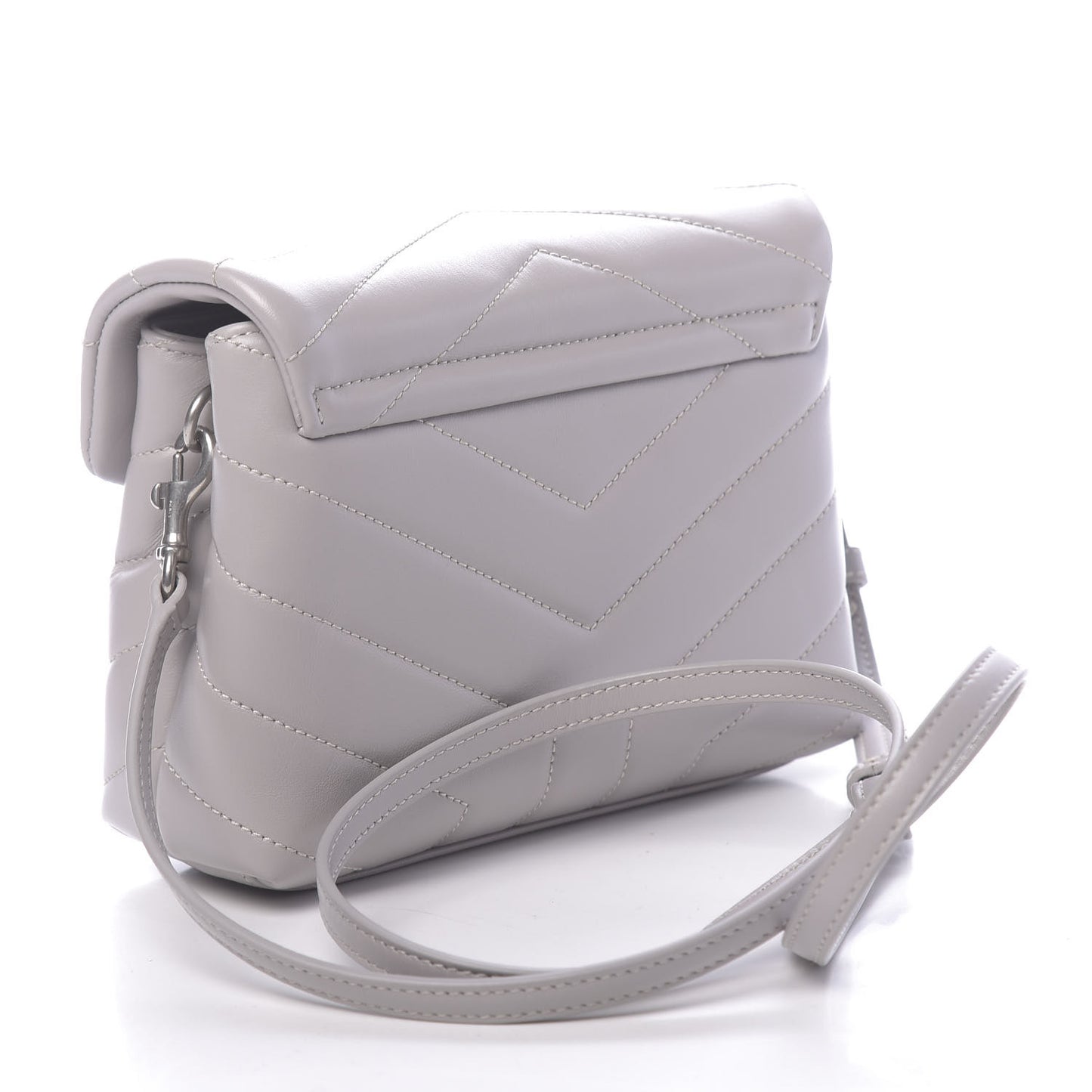Calfskin Y Quilted Monogram Toy Loulou Satchel Granite