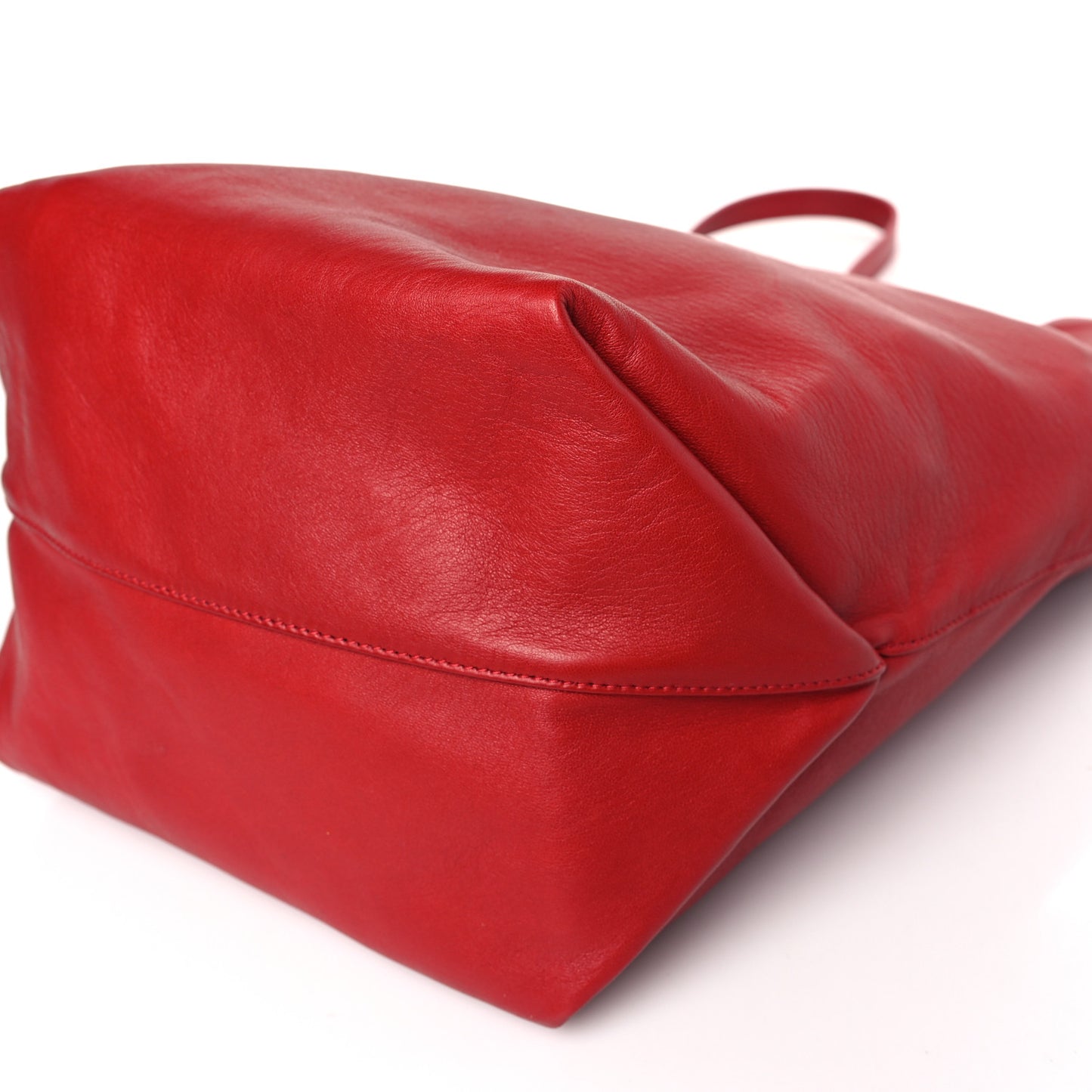 Lambskin Teddy Drawstring Bag Eros Red