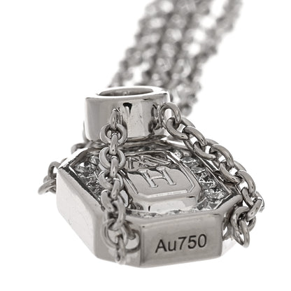 Harry Winston 18K White Gold Diamond HW Logo Bracelet 3 of 4