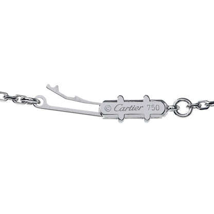 Cartier 18K White Gold Diamond Pearl Himalia Pendant Necklace 4 of 8