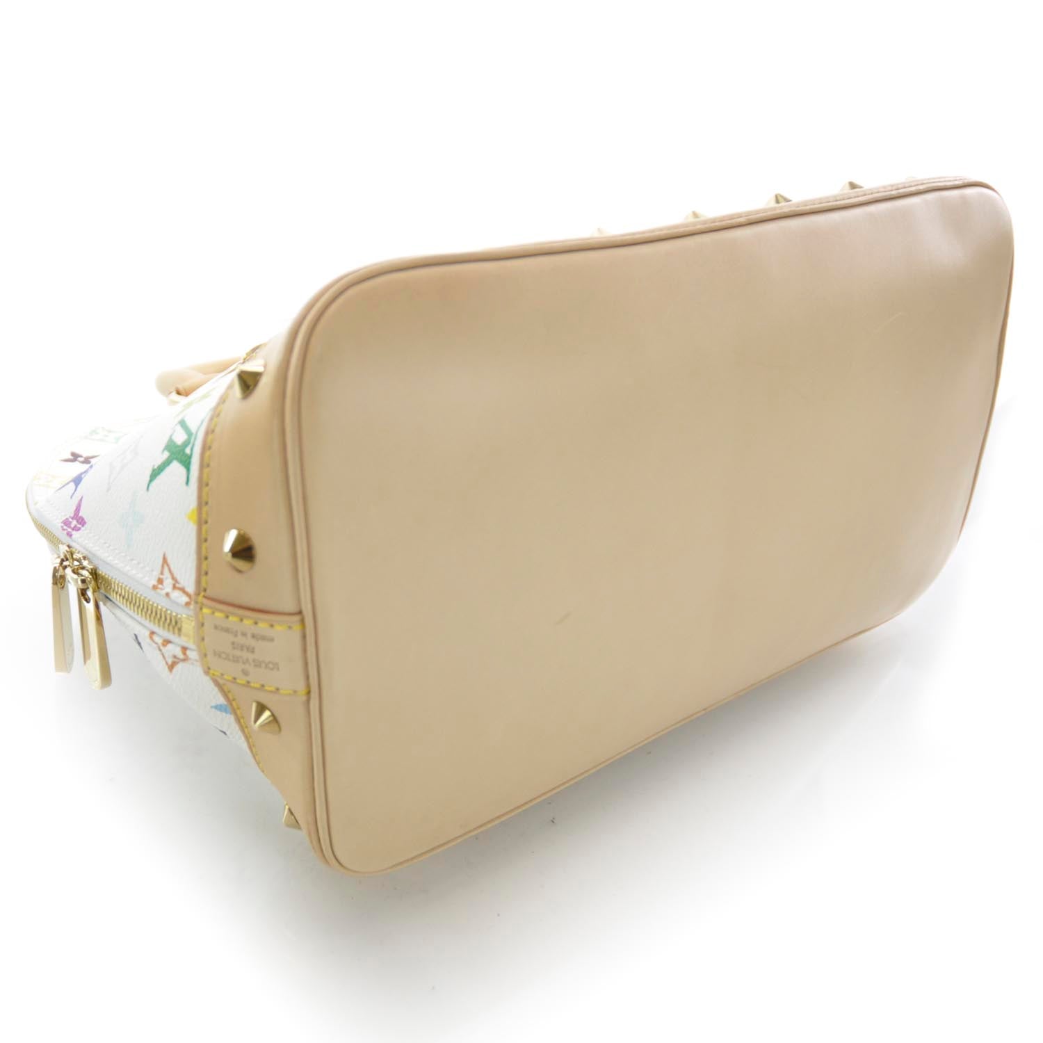 Louis Vuitton Monogram Multicolor Alma White 4 of 7