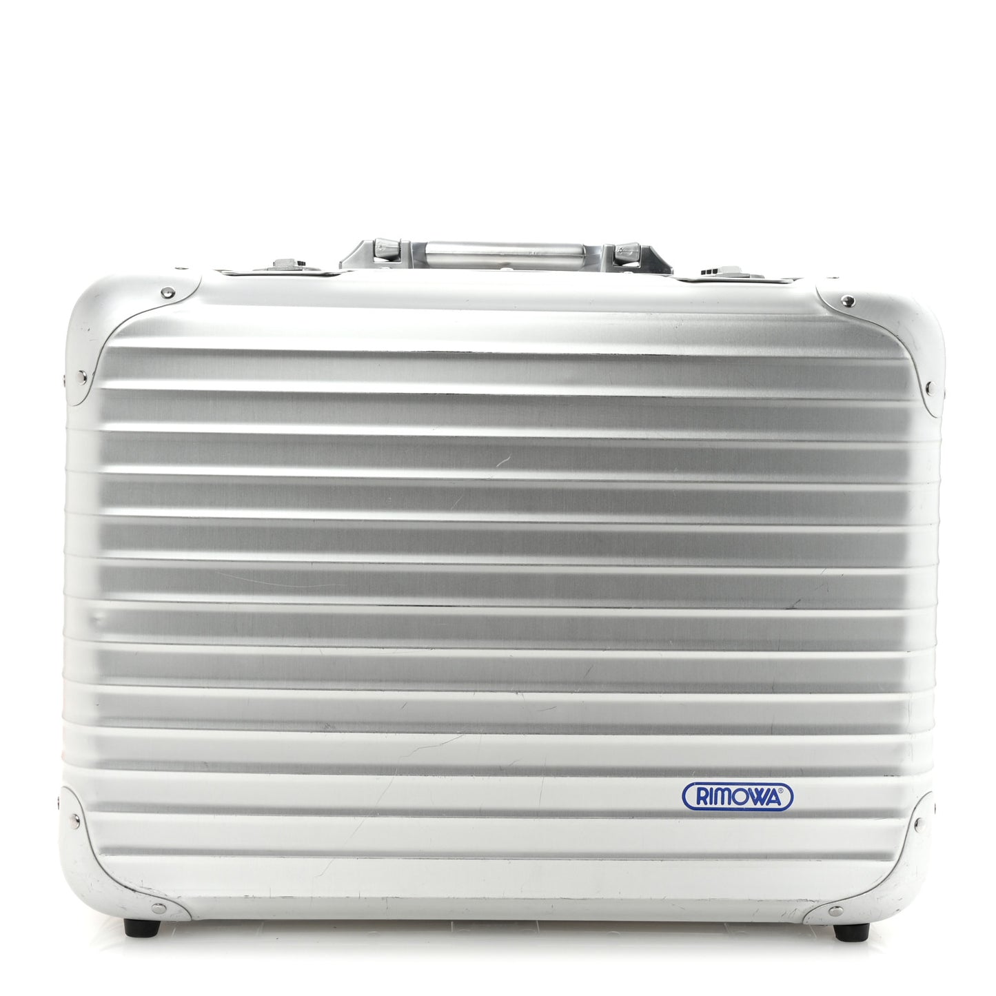 Aluminum Topas Attache Briefcase Silver