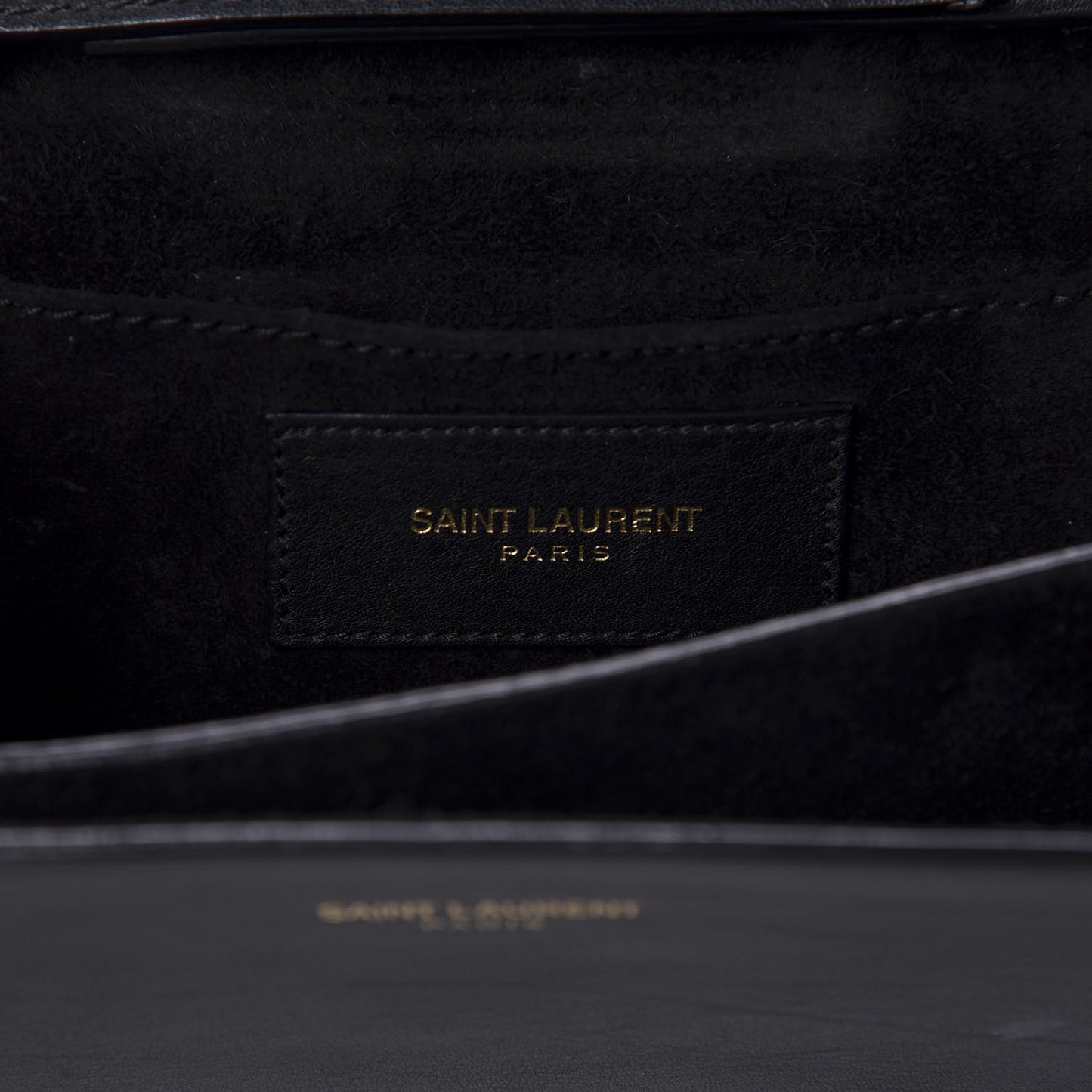 Calfskin Mini Y Ligne Crossbody Pochette Bag Black