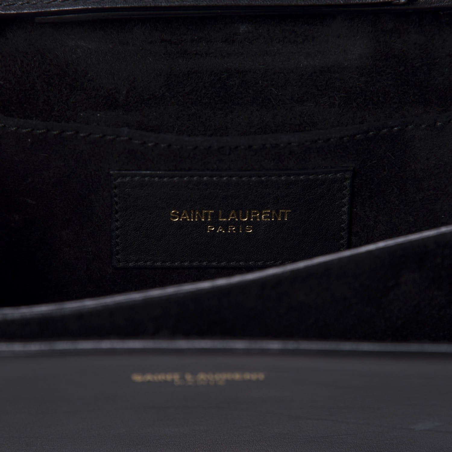 Saint Laurent Calfskin Mini Y Ligne Crossbody Pochette Bag Black 9 of 12