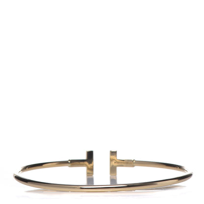 Tiffany 18K Yellow Gold T Wire Bracelet 3 of 5