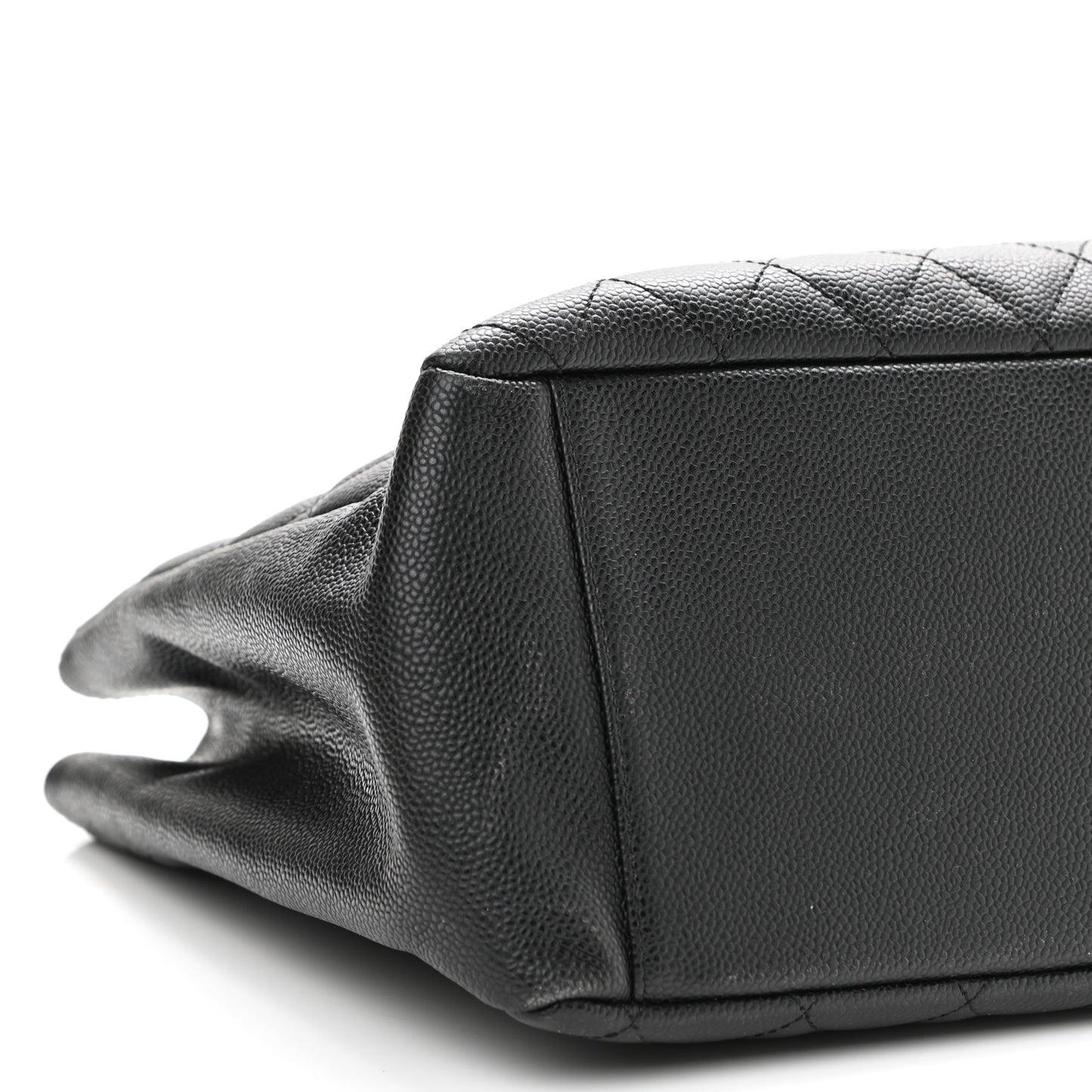 Caviar Quilted Grand Shopping Tote GST Black