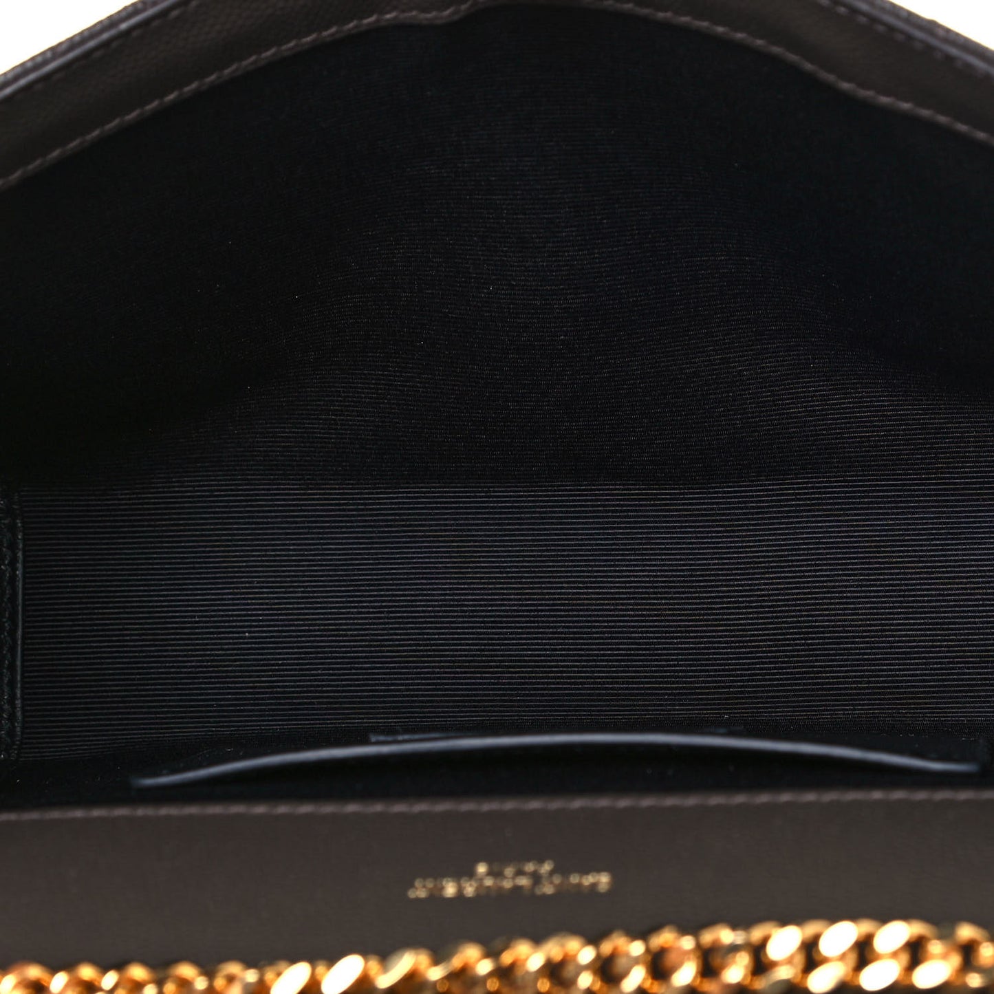 Grain De Poudre Textured Mixed Matelasse Triquilt Small Monogram Satchel Pebble