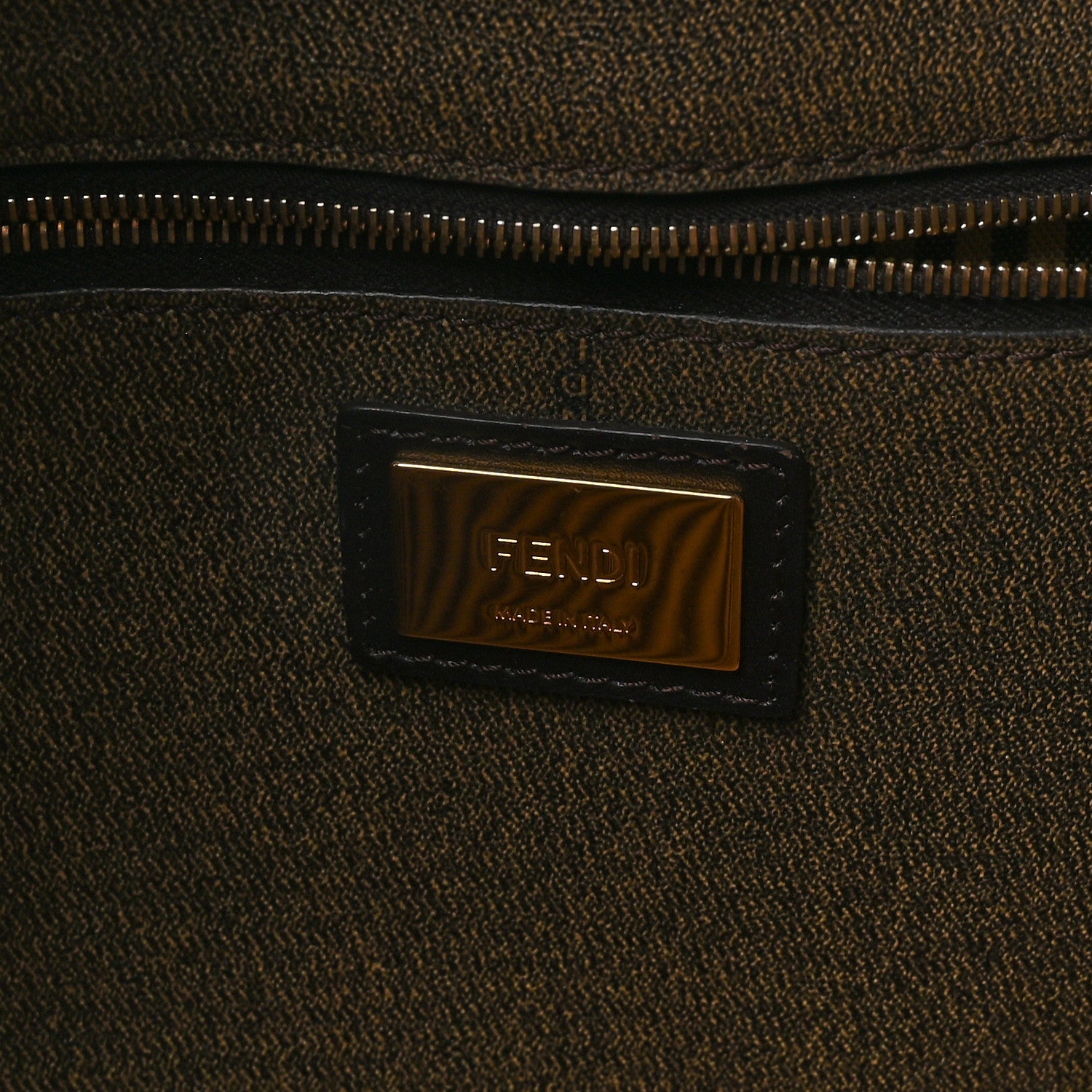 Fendi Zucca Spalmati Medium Roll Tote Tobacco Moro 6 of 9