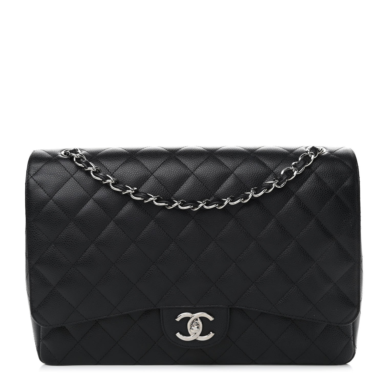 Chanel Caviar Quilted Maxi Double Flap Black 1 of 11