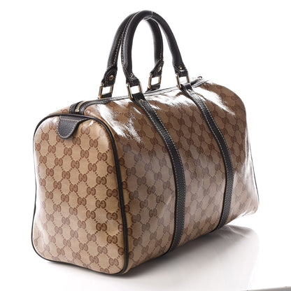 Gucci Crystal Monogram Medium Joy Boston Dark Brown 2 of 12