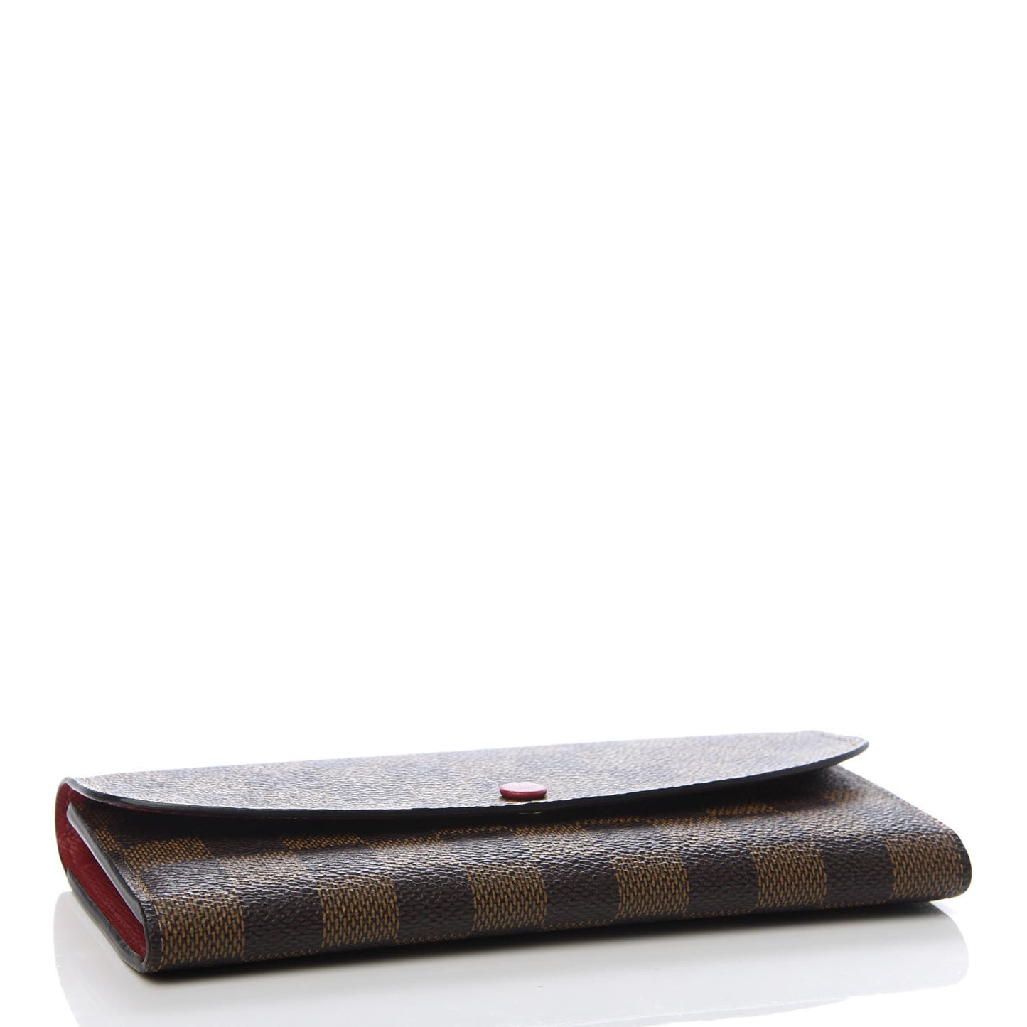 Damier Ebene Emilie Wallet Red