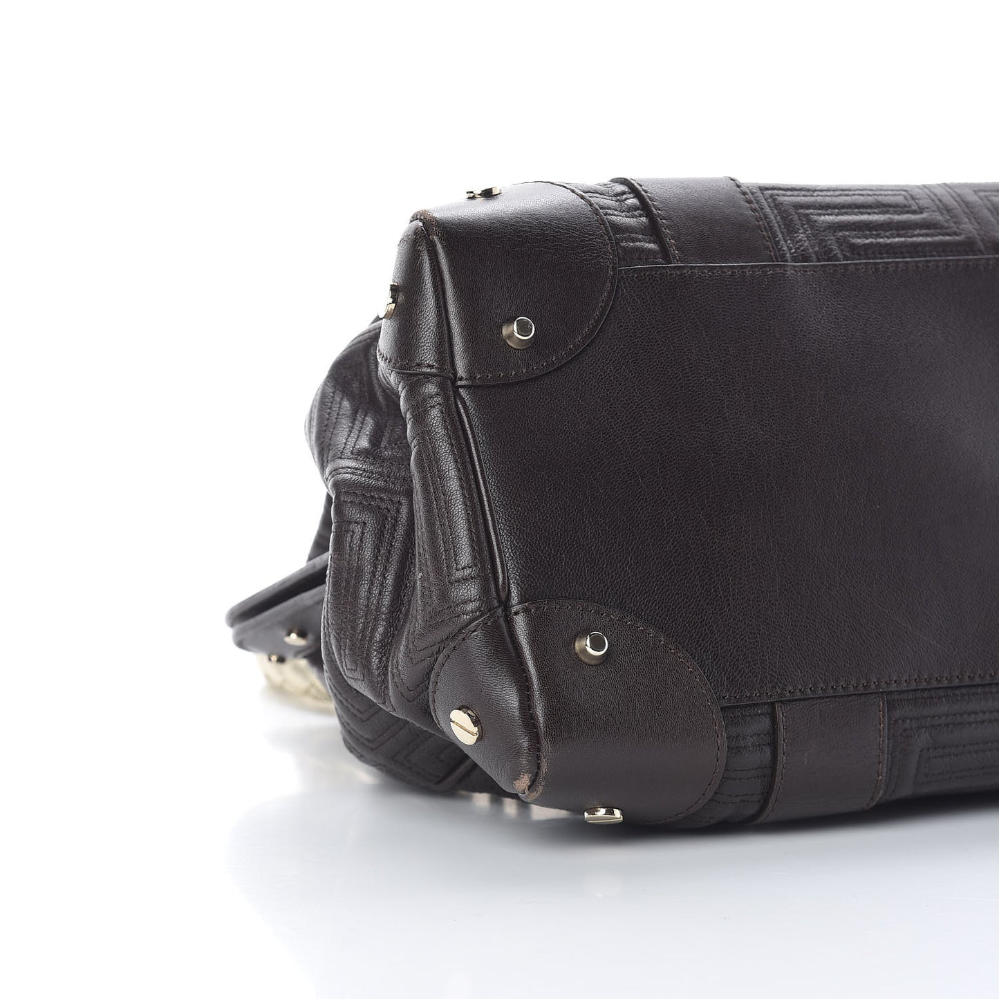 Lambskin Couture Snap Out Of It Bag Brown Gold