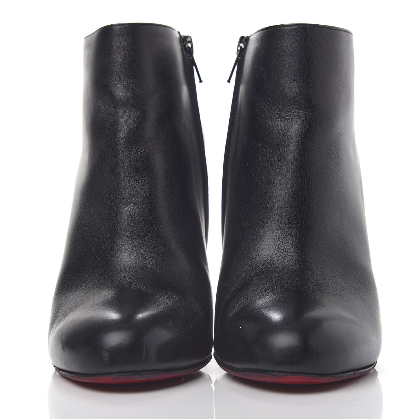 Calfskin Belle 100 Ankle Boots 40 Black
