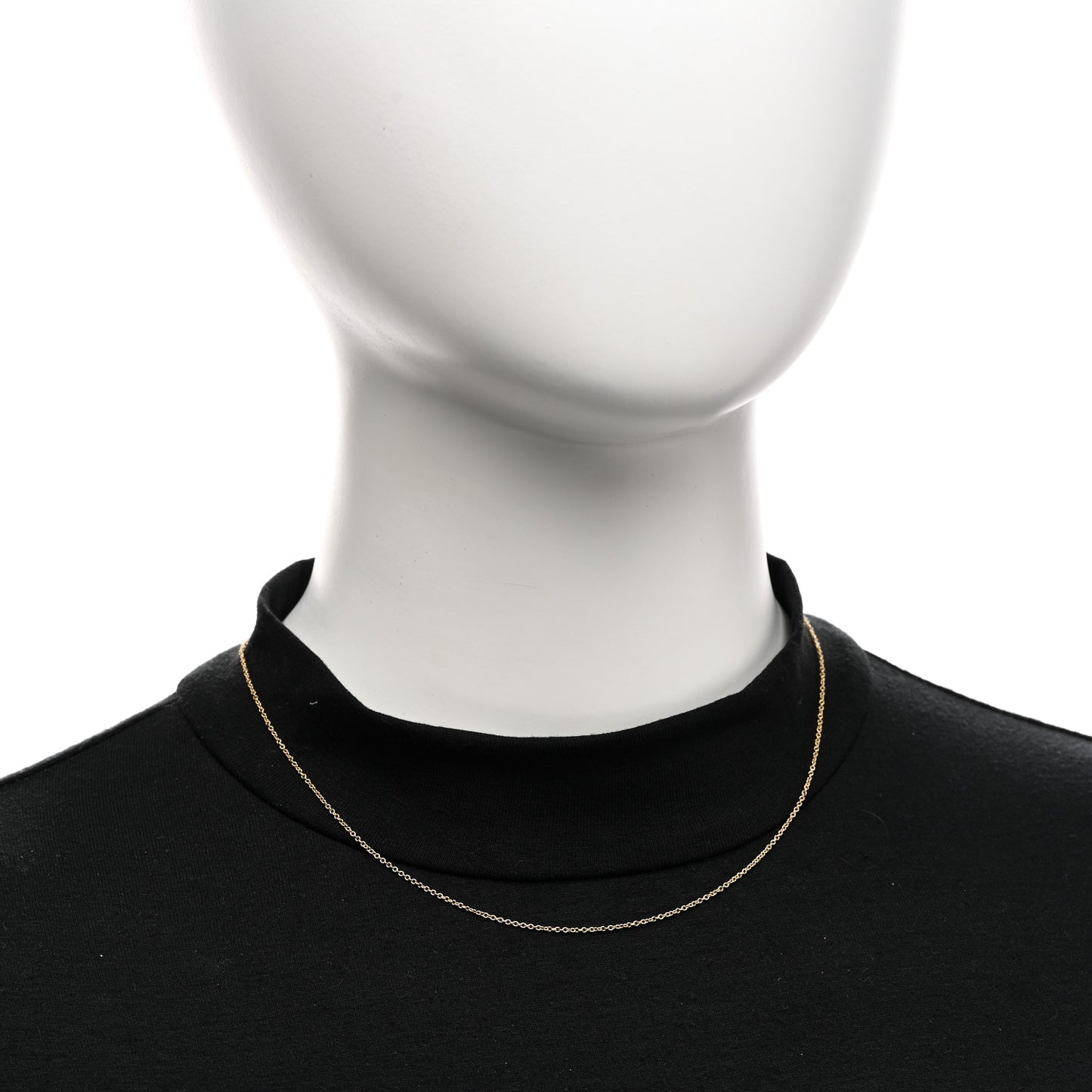 18K Yellow Gold Chain Necklace 16"