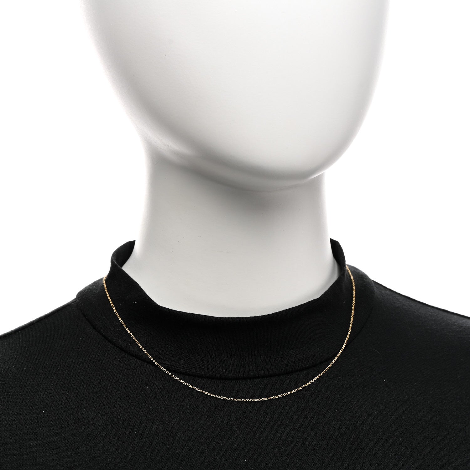 Tiffany 18K Yellow Gold Chain Necklace 16" 2 of 4