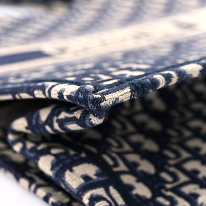 Christian Dior Oblique Book Tote Blue Multicolor 8 of 11