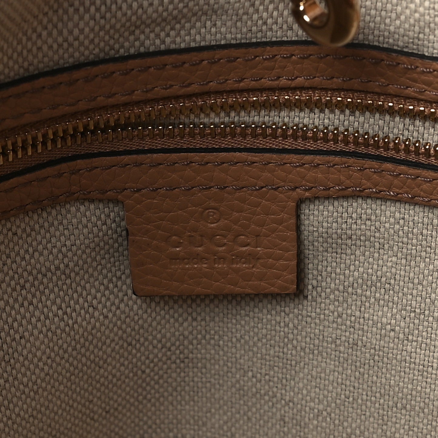 Pebbled Calfskin Medium Soho Chain Shoulder Bag Camelia