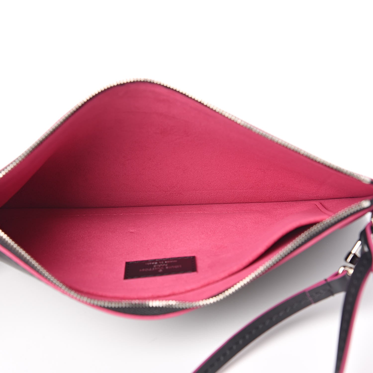 Louis Vuitton Epi Neverfull Pochette MM GM Black Hot Pink 5 of 10