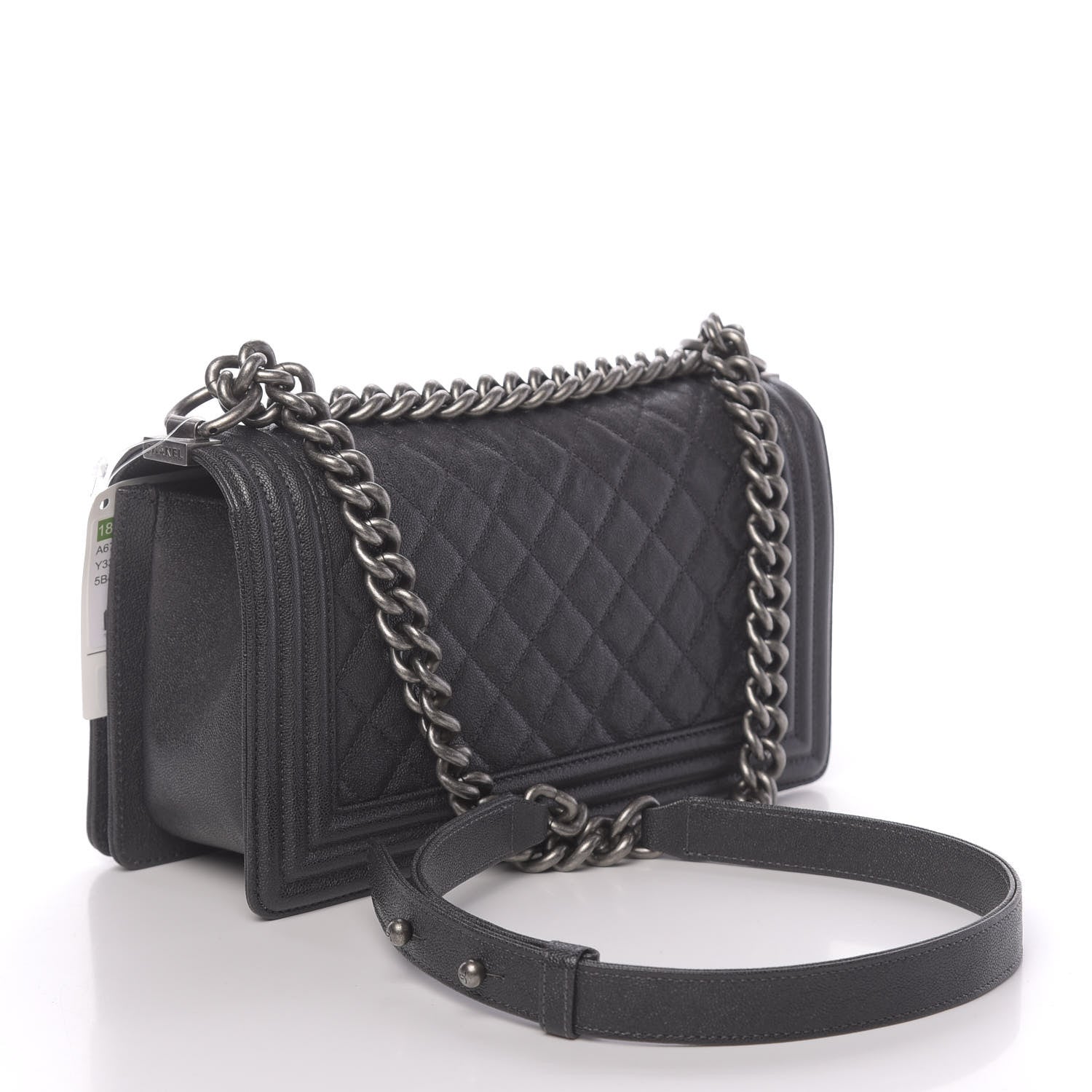 Chanel Caviar Quilted Medium Boy Flap Grey 3 of 11