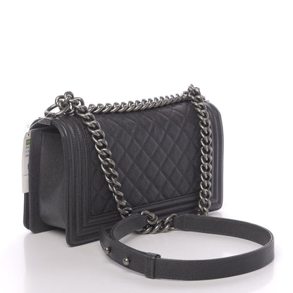 Chanel Caviar Quilted Medium Boy Flap Grey 3 of 11