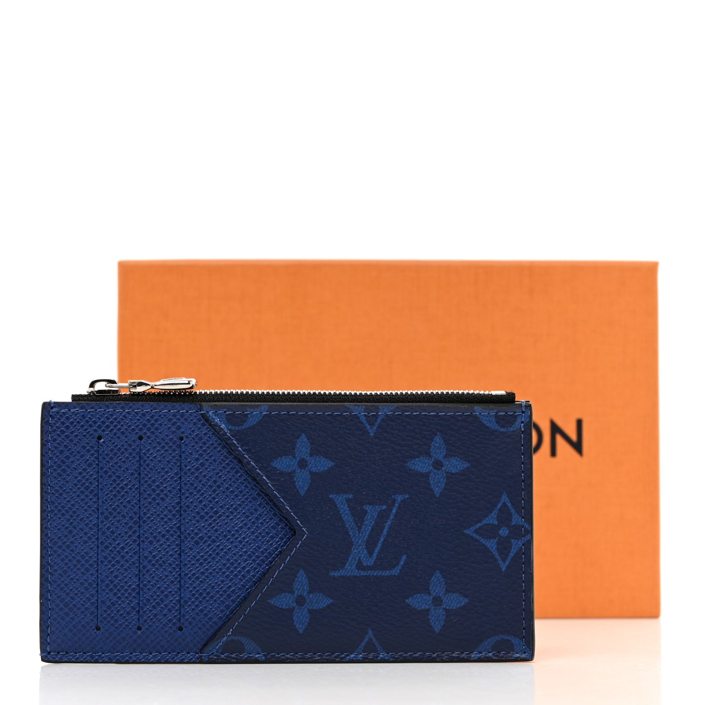 Monogram Taiga Coin Card Holder Cobalt