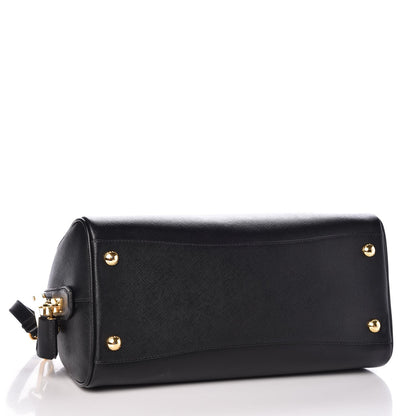 Prada Saffiano Lux Bowler Black 4 of 9